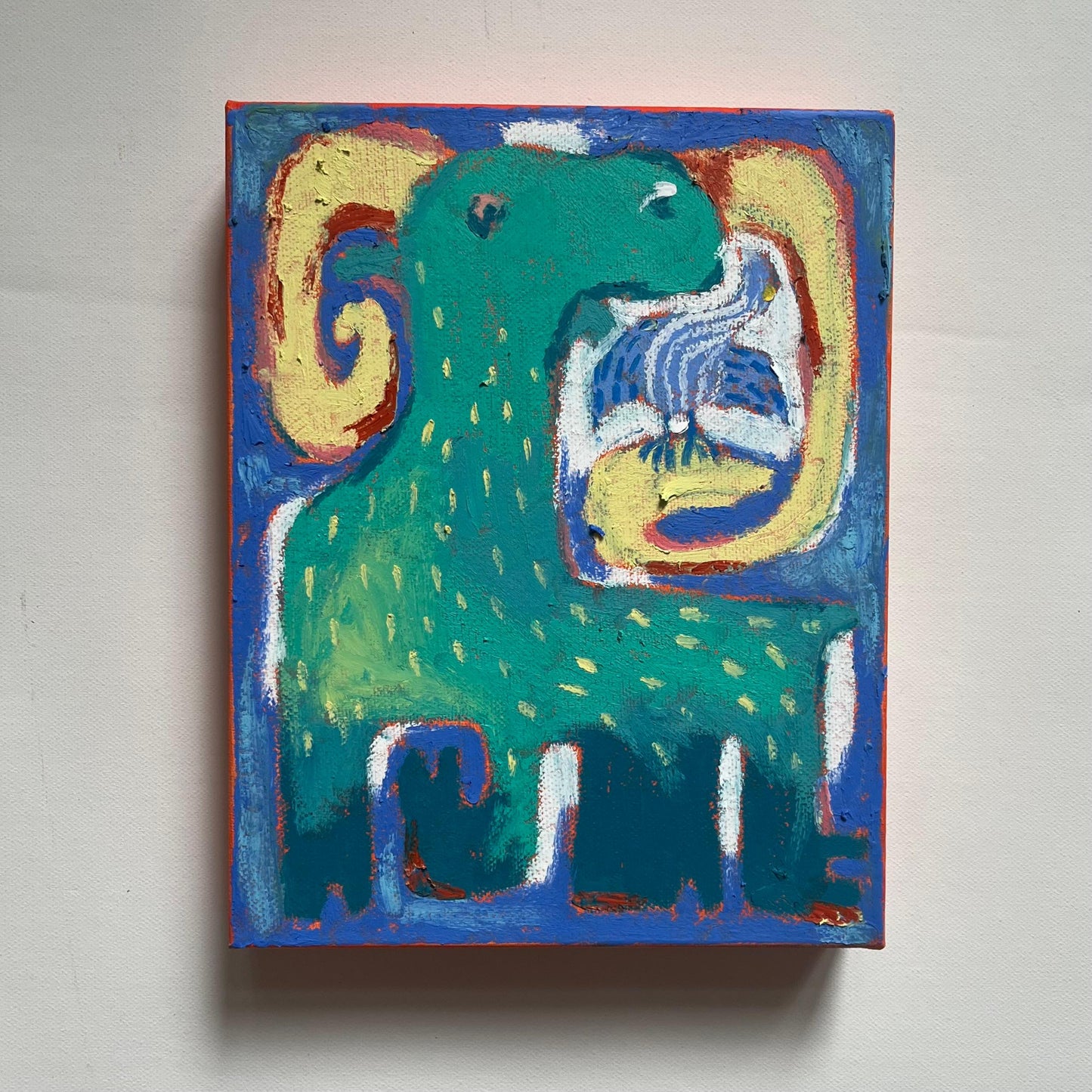 Ibex with sparrow - Original
