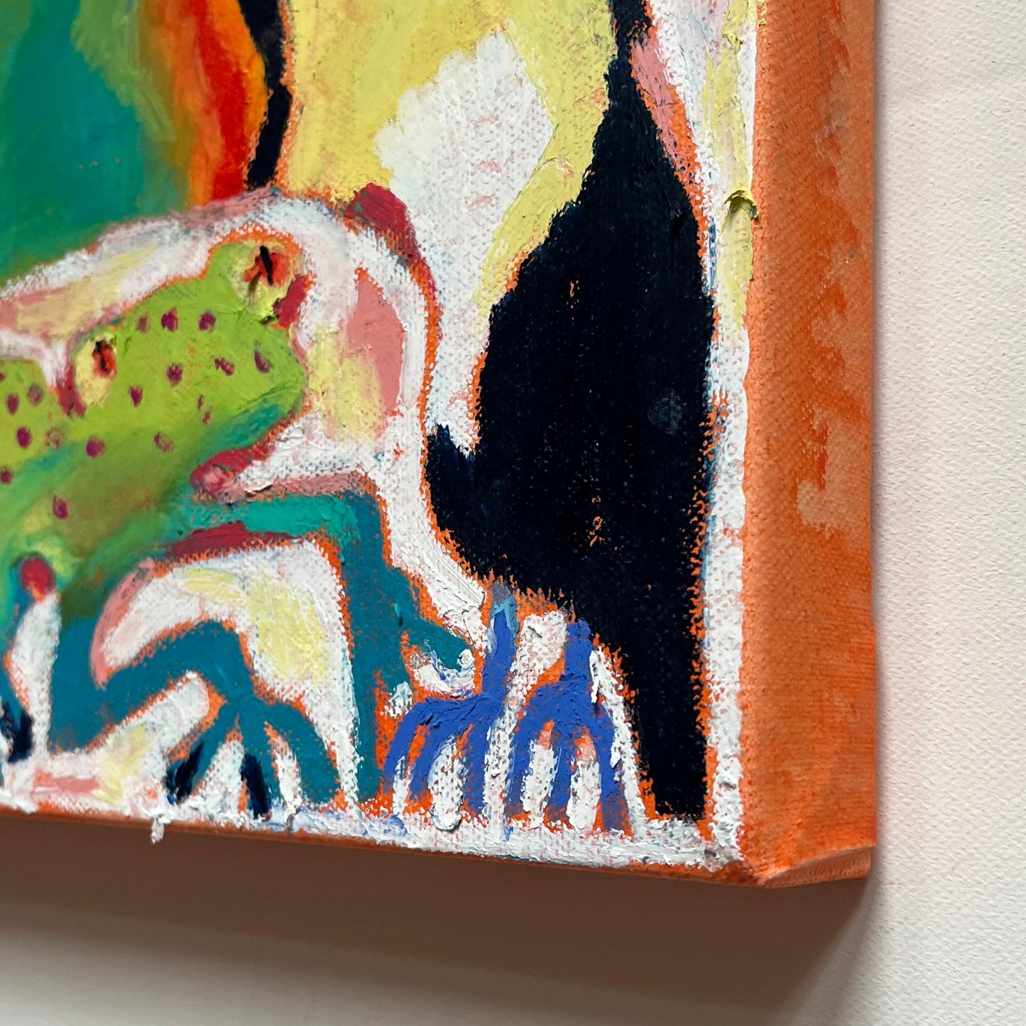 Toucan with frog - Original