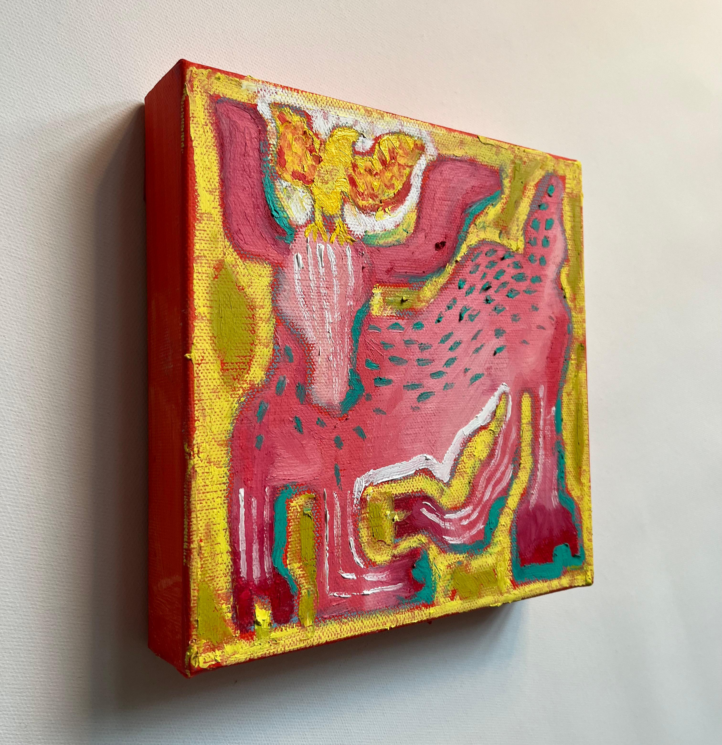 Ox with bird - Original