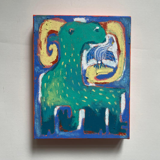 Ibex with sparrow - Original